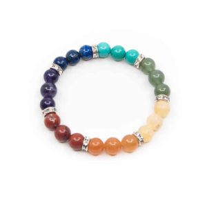 Armband 7 Chakra Elastiskt