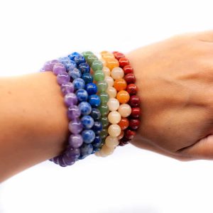 Ädelsten Armband Chakra (set av 7)