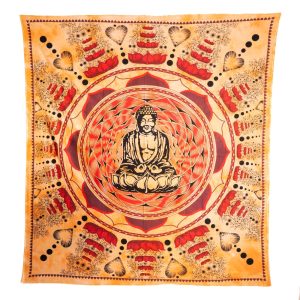 Autentisk Väggbeklädnad Bomull med Buddha Orange (220 x 210 cm)