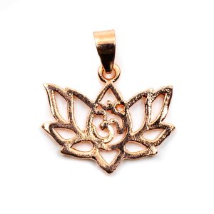 OHM Lotus Hänge Mässing Rosé Guld Färgad (20 mm)