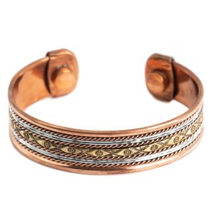 Koppar Magnetarmband "Blommor"